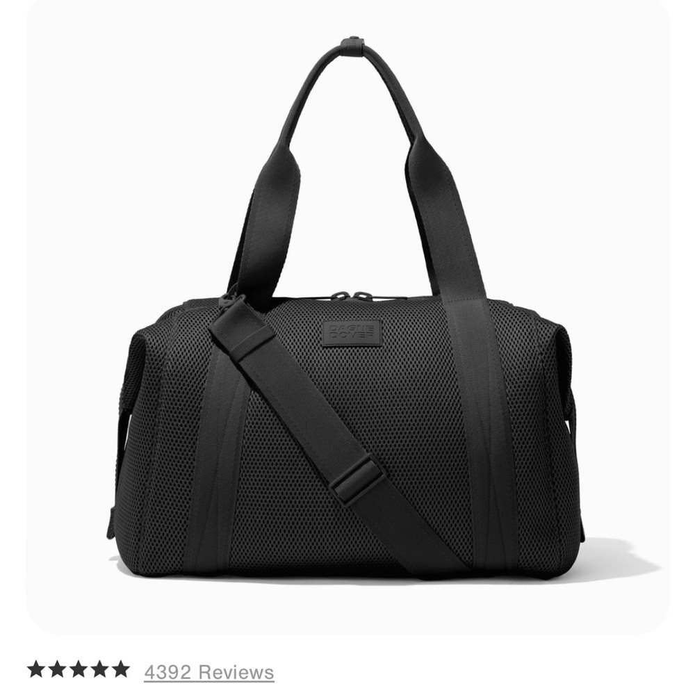 Dagne Dover Landon Carryall Black Onyx Air Mesh Bag Large